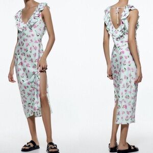 Zara Floral Print Dress 👗